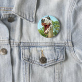 Tyrannosaurus T-Rex Dinosaur Ronde Button 5,7 Cm (In situ)