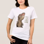 Tyrannosaurus T-Rex Dinosaur Tri-Blend Shirt (Voorkant)