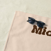 Tyrannosaurus T-rex dinosaurus gepersonaliseerde n Strandlaken (In situ)