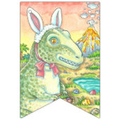 TYRANNOSAURUS T-REX EASTER DINOSAUR BUNTING BANNER (Eerste vlag)
