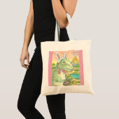 TYRANNOSAURUS T-REX, PAASDINOSAURUS CANVAS TAS (Voorkant (product))