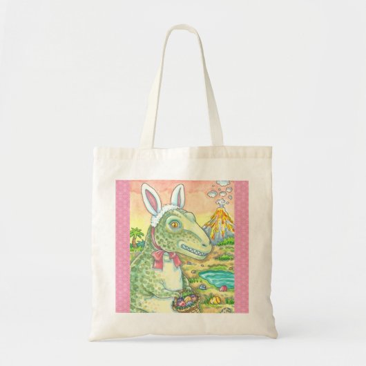 TYRANNOSAURUS T-REX, PAASDINOSAURUS CANVAS TAS (Voorkant)