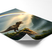 Tyrannosaurus T-Rex Rainbow Poster (Hoek)