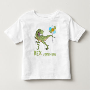 Tyrannosaurus Three Rex Dino 3e verjaardag Kinder Shirts