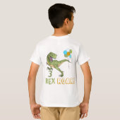 Tyrannosaurus Three Rex Dino 3e verjaardag T-shirt (Achterkant volledig)