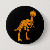 Tyrannosaurus trickbehandelus ronde button 7,6 cm (Voorkant)