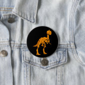 Tyrannosaurus trickbehandelus ronde button 7,6 cm (In situ)
