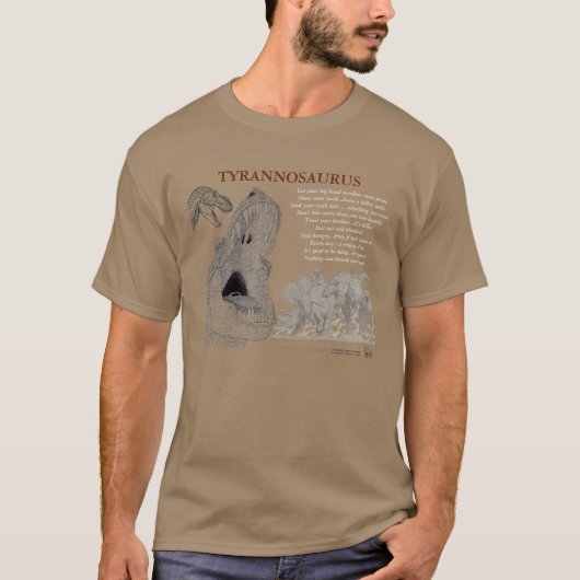 Tyrannosaurus Uw Inner Dinosaur Shirt Greg Paul (Voorkant)