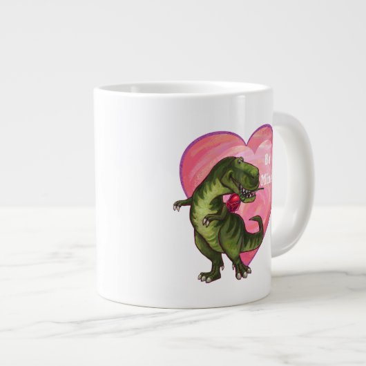 Tyrannosaurus Valentijnsdag Grote Koffiekop (Voorkant rechts)