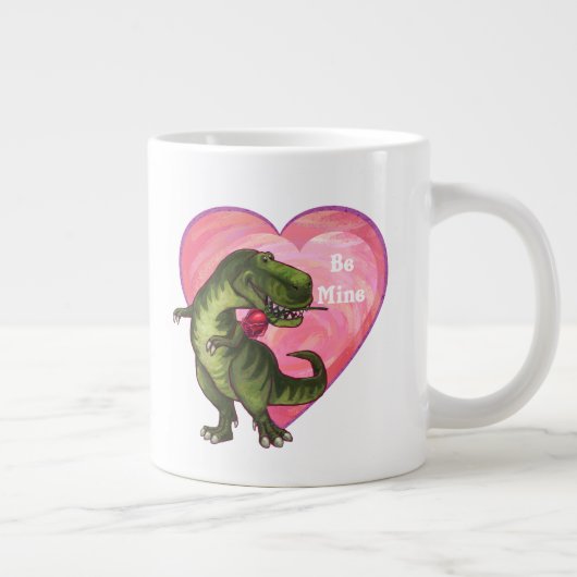 Tyrannosaurus Valentijnsdag Grote Koffiekop (Rechts)