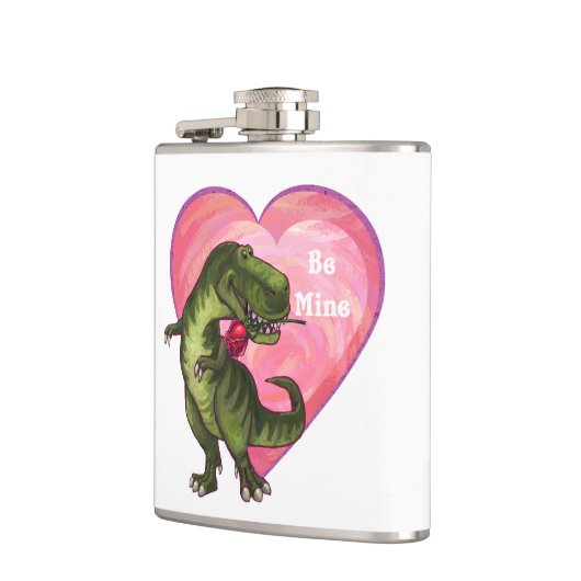 Tyrannosaurus Valentijnsdag Heupfles (Links)