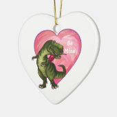 Tyrannosaurus Valentijnsdag Keramisch Ornament (Links)
