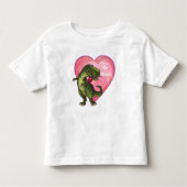 Tyrannosaurus Valentijnsdag Kinder Shirts (Voorkant)