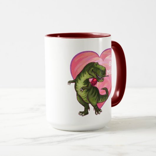 Tyrannosaurus Valentijnsdag Mok (Voorkant rechts)