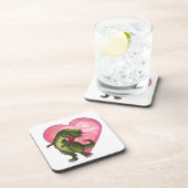 Tyrannosaurus Valentijnsdag Onderzetter (Rechterzijde)