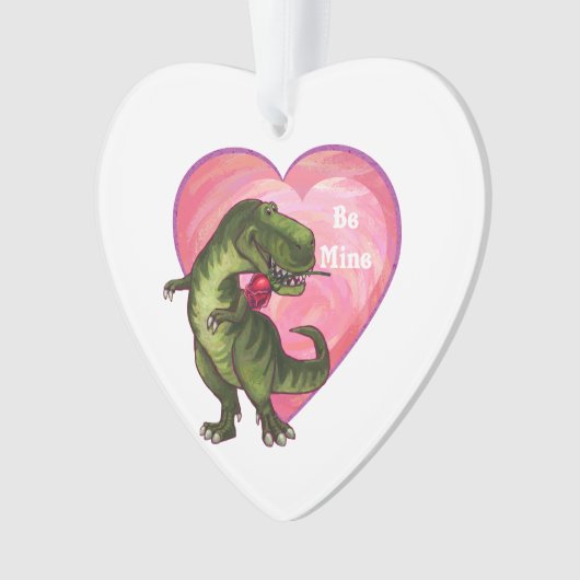 Tyrannosaurus Valentijnsdag Ornament (voorkant)