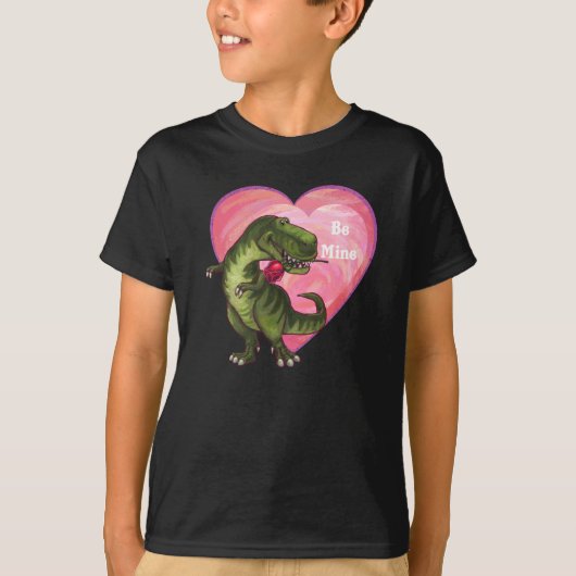 Tyrannosaurus Valentijnsdag T-shirt (Voorkant)