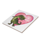 Tyrannosaurus Valentijnsdag Tegeltje (Zijkant)