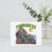 Tyrannosurus Rex Briefkaart (Staand voorkant)