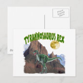 Tyrannosurus Rex Briefkaart (Voorkant / Achterkant)