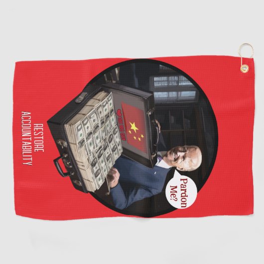 TyrantWear: Pardon? Golfhanddoek (Horizontaal)