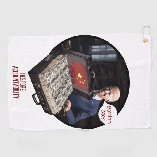 TyrantWear: Pardon? Golfhanddoek (Horizontaal)