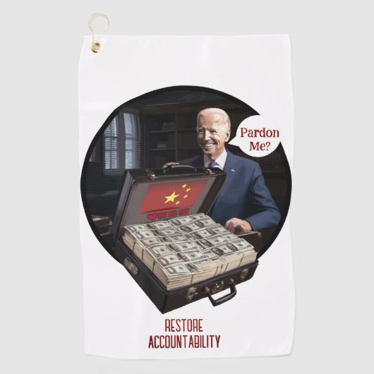 TyrantWear: Pardon? Golfhanddoek (Voorkant)