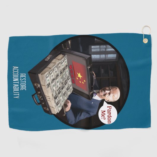 TyrantWear: Pardon? Golfhanddoek (Horizontaal)