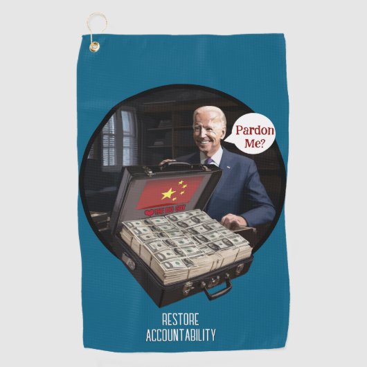 TyrantWear: Pardon? Golfhanddoek (Voorkant)