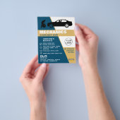 Tyre Change, Auto Mechanic & Repairs Advertising Flyer (Hand)