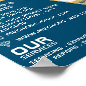 Tyre Change, Auto Mechanic & Repairs Advertising Poster (Hoek)