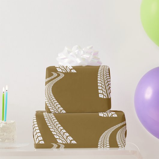 Tyre Tracks Cadeaupapier