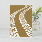 Tyre Tracks Kaart (Staand voorkant)