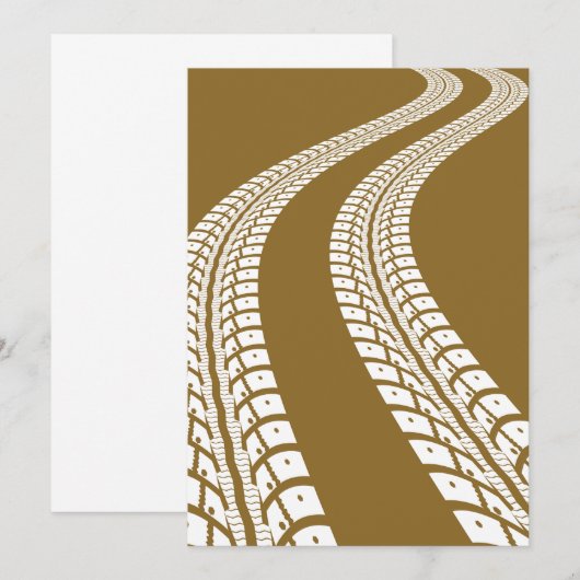 Tyre Tracks Kaart (Voorkant / Achterkant)