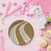 Tyre Tracks Papieren Bordje (Feest)