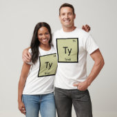 Tyrell naam scheikunde element periodiek systeem t-shirt (Unisex)