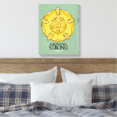 Tyrell Sigil - Groeiend Sterk Canvas Afdruk (Insitu (Slaapkamer))
