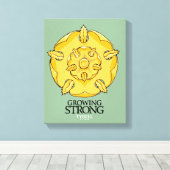 Tyrell Sigil - Groeiend Sterk Canvas Afdruk (Insitu (Houten vloer))