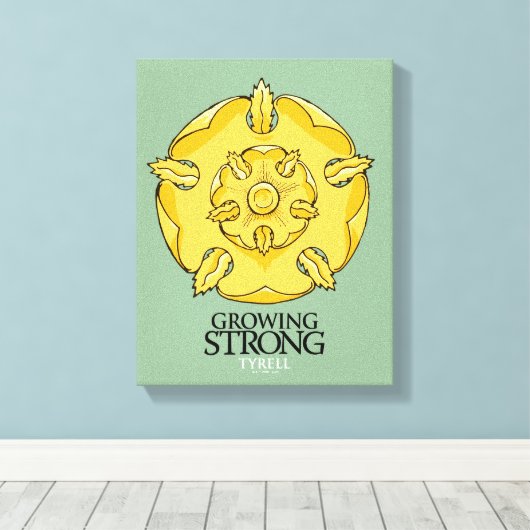 Tyrell Sigil - Groeiend Sterk Canvas Afdruk (Insitu (Houten vloer))