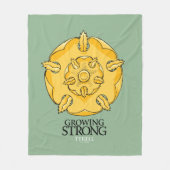 Tyrell Sigil - Groeiend Sterk Fleece Deken (Voorkant)