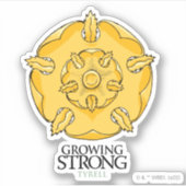 Tyrell Sigil - Groeiend Sterk Sticker (Voorkant)