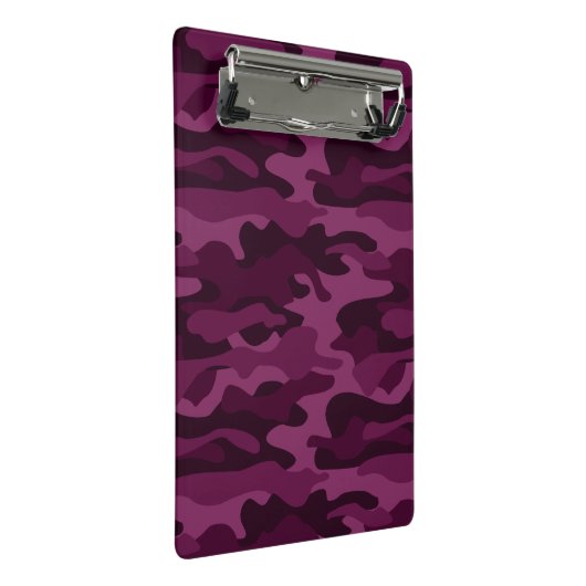 Tyrian Paars Eenkleurig Camo Mini Klembord (Schuin)