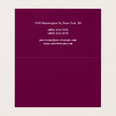 Tyrian Paars Makeup Artist Unieke Visitekaartje (Binnenkant ongevouwen)