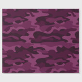 Tyrian Paarse Monocolor Camo Cadeaupapier (Vlak)