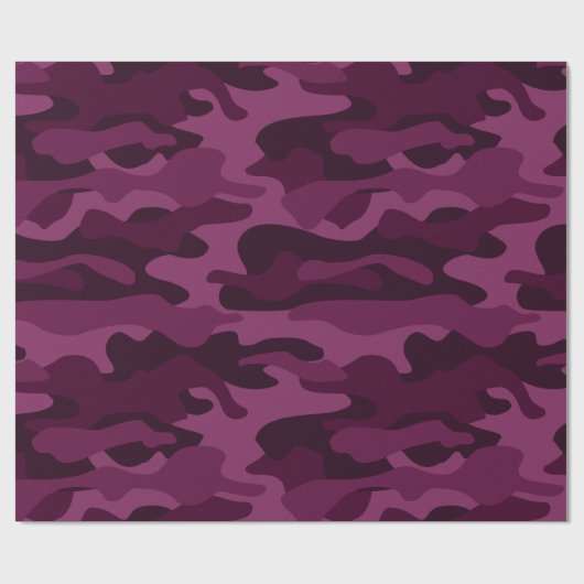 Tyrian Paarse Monocolor Camo Cadeaupapier (Vlak)