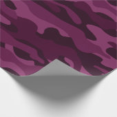 Tyrian Paarse Monocolor Camo Cadeaupapier (Hoek)