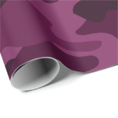 Tyrian Paarse Monocolor Camo Cadeaupapier (Rol Hoek)