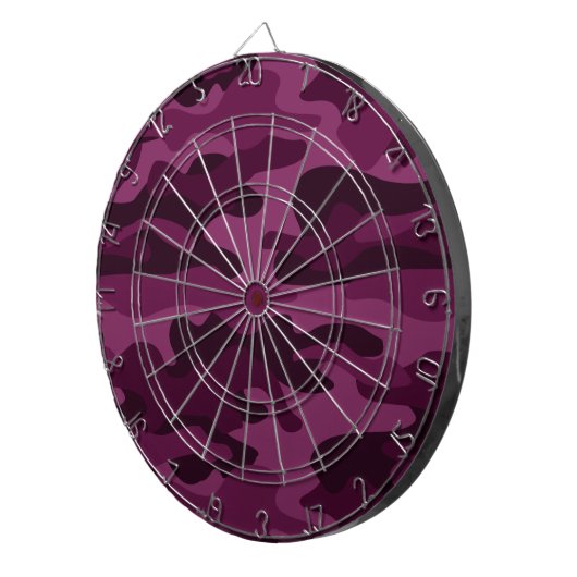 Tyrian Paarse Monocolor Camo Dartbord (Voorkant Rechts)