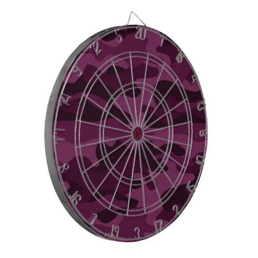 Tyrian Paarse Monocolor Camo Dartbord (Voorkant Links)