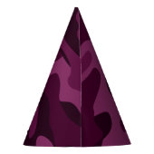 Tyrian Paarse Monocolor Camo Feesthoedjes (Achterkant)